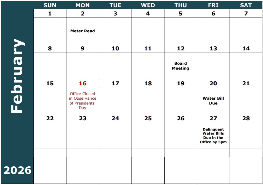 February 2026 Calendar