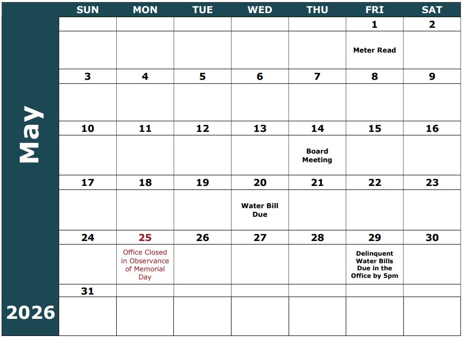 May Calendar