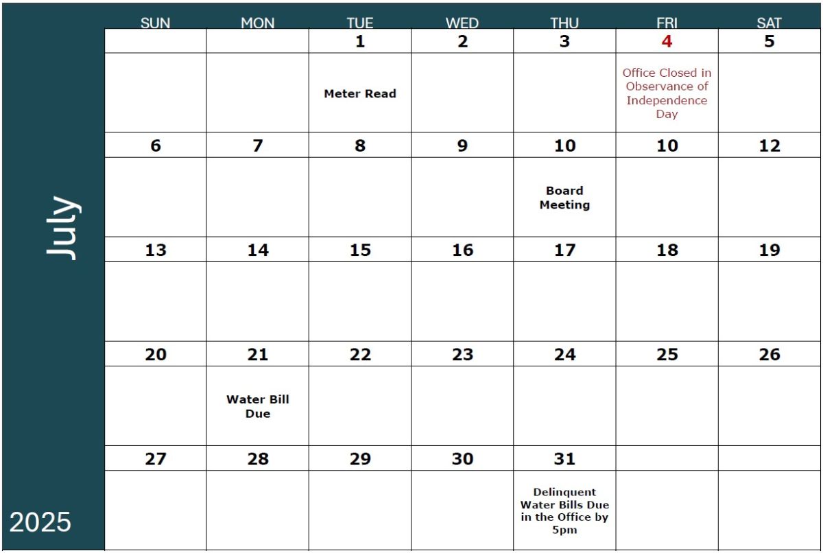 July Calendar